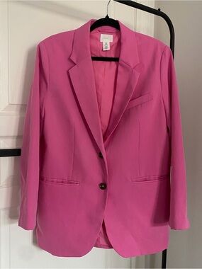 H&M Bright Pink Blazer w/ Pockets
